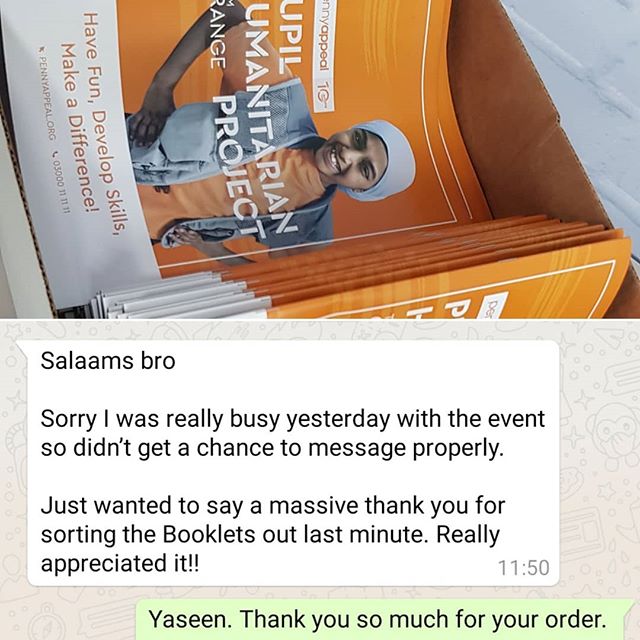 Another happy customer. I was asked to produce x50 20pp A4 booklets last minute dot Com. I returned to the office around 22:00 on Friday, left the office at 00:30 on Saturday.

Customer collected the order from my house at 7:00 in the morning.

I'm always willing to go the extra mile if at possible. 
To place your order whatsapp me: Mak of Big Print Birmingham on 07702153393

Or use this whatsapp link from your mobile:

https://wa.me/447702153393