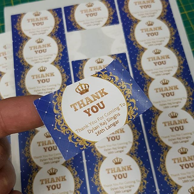 Thank you stickers for 
To place your order whatsapp me: Mak of Big Print Birmingham on 07702153393