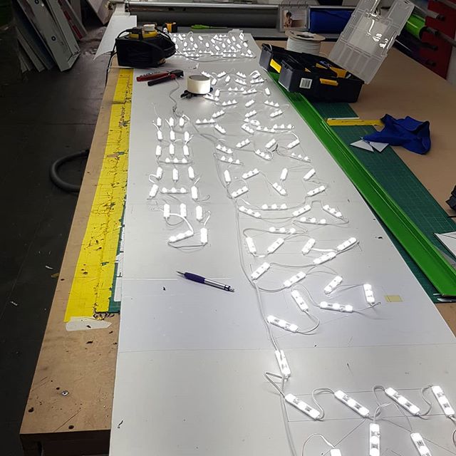 Over 100 LED's wired up.

I always try to add more leds then needed

To place your order whatsapp me: Mak of Big Print Birmingham on 07702153393