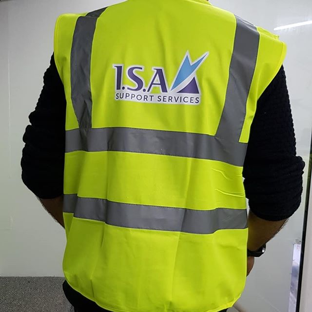 Hi Viz Jackets completed for ISA Support services

To place your order whatsapp me: Mak of Big Print Birmingham on 07702153393