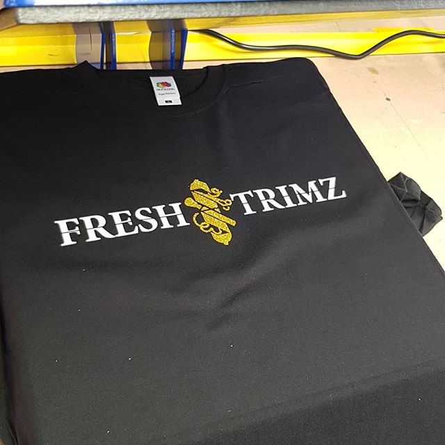 Custom t-shirts being pressed for @freshtrimzb34

To place your order whatsapp me: Mak of Big Print Birmingham on 07702153393