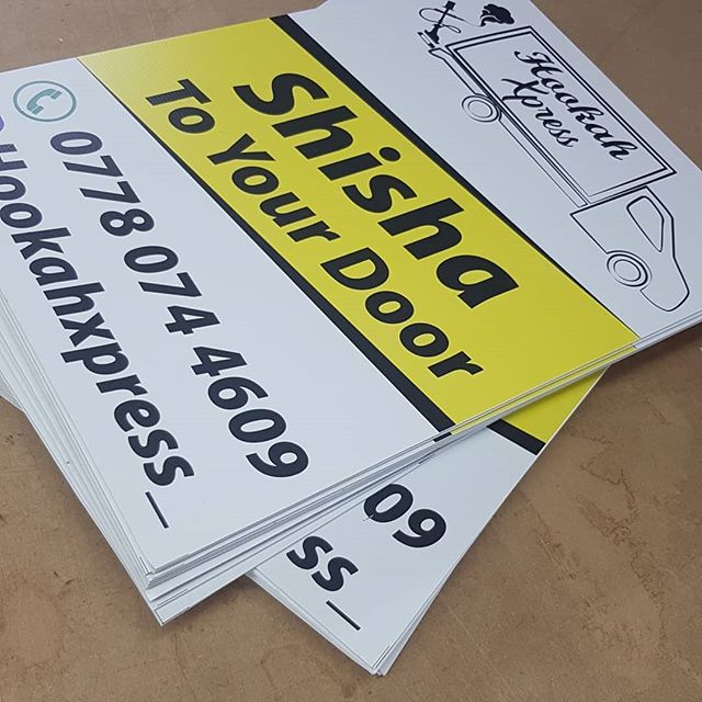 A2 size advertising boards for @hookahxpress_

To place your order whatsapp me: Mak of Big Print Birmingham on 07702153393