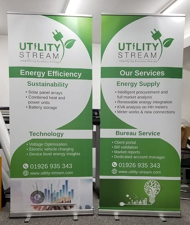 Roller banner design and print for Utility Stream

To order yours whatsapp Mak on 07702153393