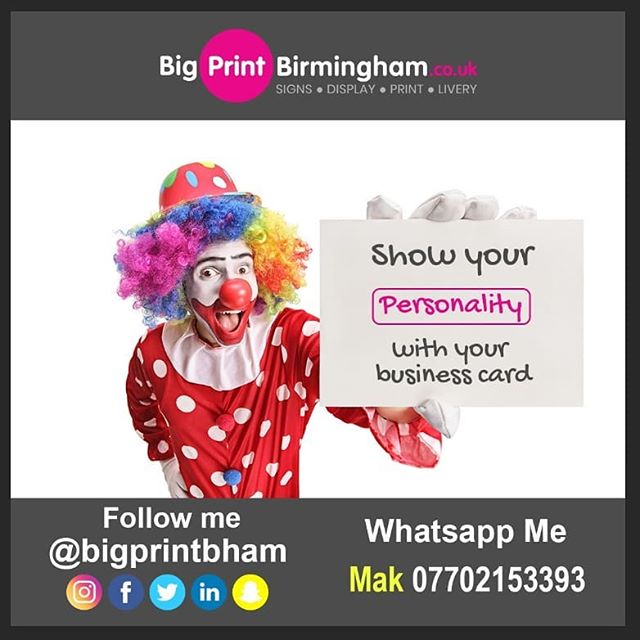 Need business cards?

How about £5 off your next order and a free Artwork service.

To place an order If at all possible PLEASE whatsapp me on 07702153393