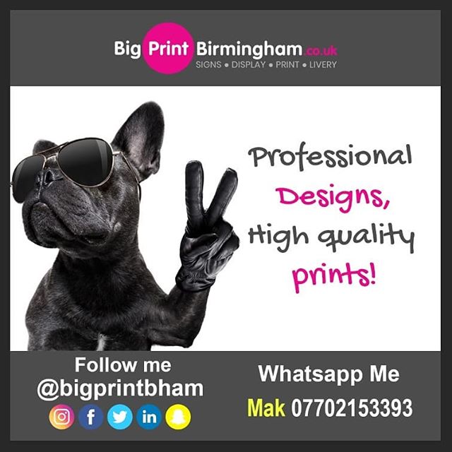 Need something designed? Need something printed?

To place an order If at all possible PLEASE whatsapp me on 07702153393