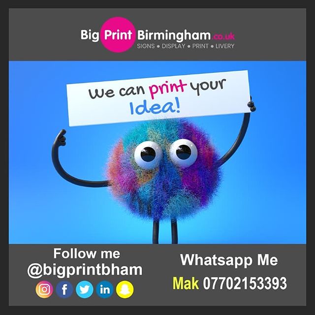 We can print your idea!

To place an order If at all possible PLEASE whatsapp me on 07702153393