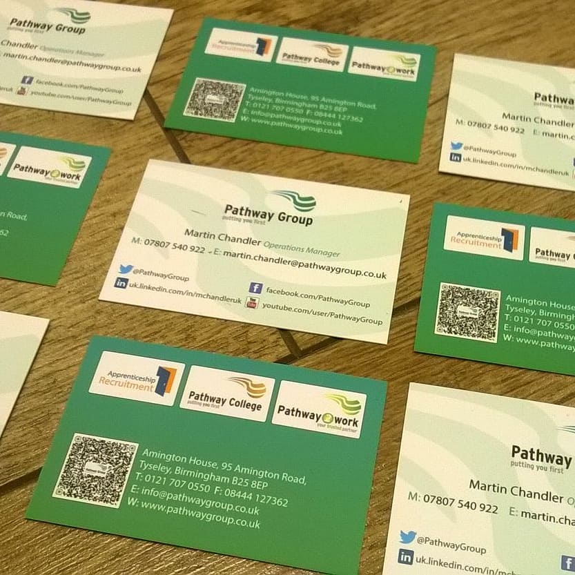 Business Cards for @pathwaygroup

To place an order If at all possible PLEASE whatsapp me on 07702153393