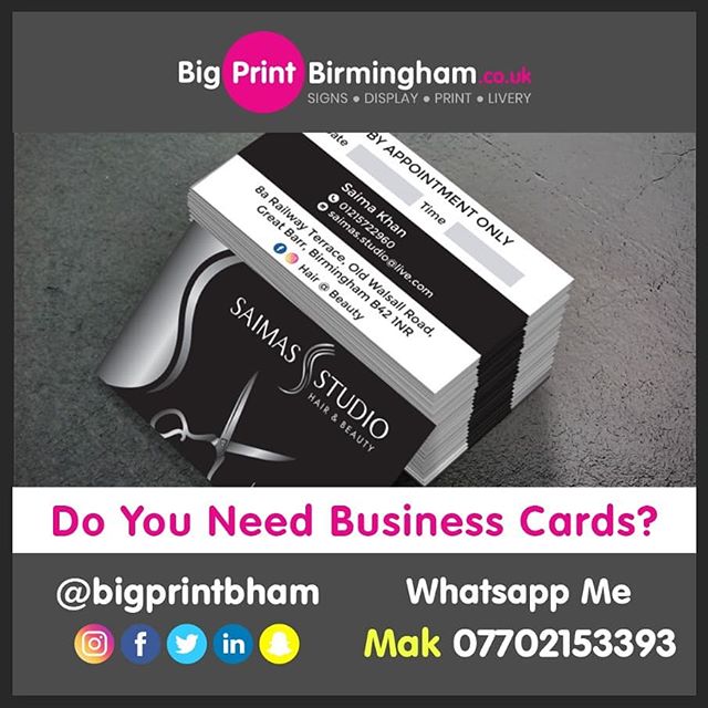 Do you need Business Cards?

To place an order If at all possible PLEASE whatsapp me on 07702153393