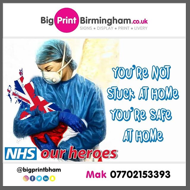 Your not stuck at home. Your safe at home.


Mak of Big Print Birmingham 07702153393