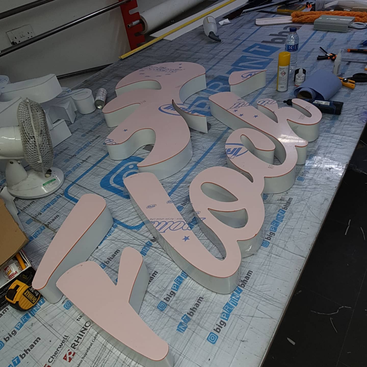 Another 3D sign in production.
Flock Piri Piri on Coventry Road Birmingham