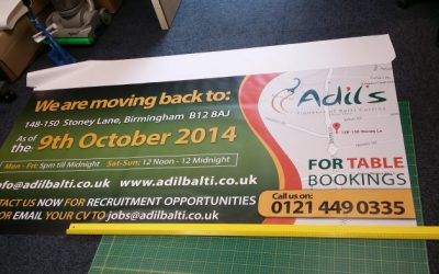 Logo Design and Banners to Promote Restaurant Grand Opening (Adil’s Balti)