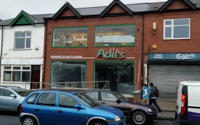 Glass Frosting Windows for Restaurant (Adil’s Balti)