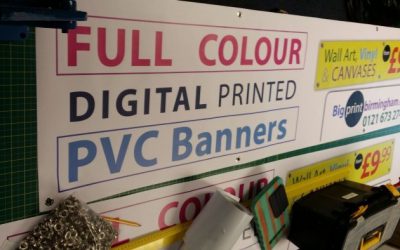 PVC Banners with Eyelets Designed & Printed for a Company based in Birmingham