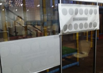 Frosted glass vinyls for a kids playhouse