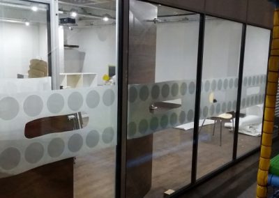 Frosted glass vinyls for a kids playhouse