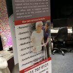The completed pop up banner