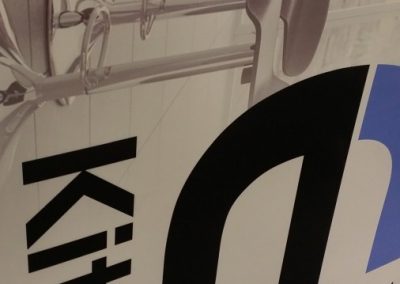 Close up of Car Sign being Printed