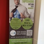 Pop up banner for web design company