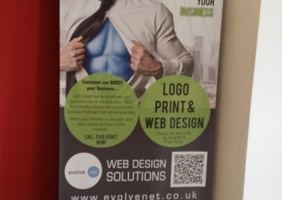 Pop up banner for web design company