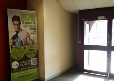 Pop up banner for web design company