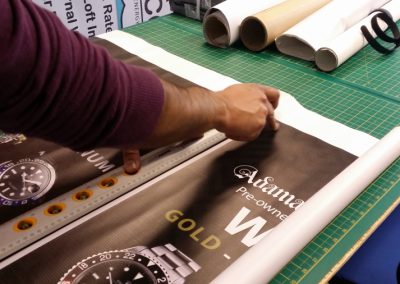 A-board trimming to size