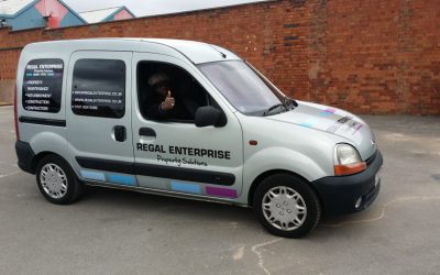 Vehicle livery – van sign for a cleaning company