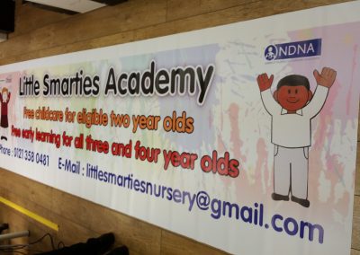 PVC Banner for Little Smarties Academy