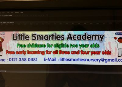 Banner design for Little Smarties Academy