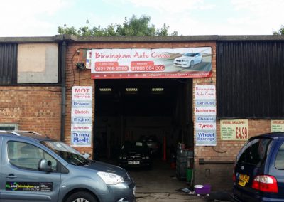 Banners for a Car Garage Birmingham