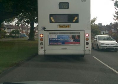 Birmingham Bus advertisement