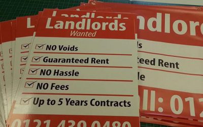 Landlord’s wanted A3 Posters designed, printed and supplied within 2 hours. #bigprintbirmingham #printingbirmingham #signmaker #signs