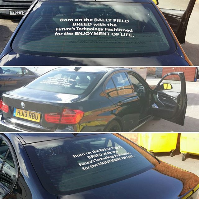 Personalise your car with a quotation. Contact @BigPrintBham #bigprintbirmingham #printingbirmingham #signmaker #signs #birmingham #windo…