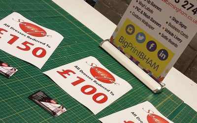 A4 “reduced by” posters and business cards printed within 1 hour #bigprintbirmingham #printingbirmingham #bigprintbham #salesigns @soniquedresses Please share