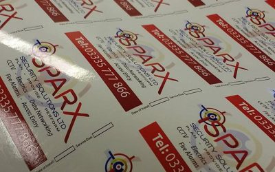Stickers design and print for CCTV company Sparx Please like and share #bigprintbirmingham #printingbirmingham #bigprintbham #vinyls #vinylstickers #cctv
