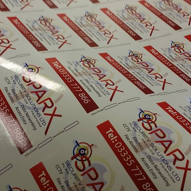 Stickers design and print for CCTV company Sparx Please like and share #bigprintbirmingham #printingbirmingham #bigprintbham #vinyls #vinylstickers #cctv