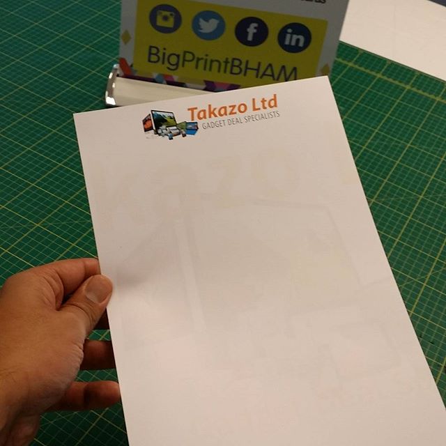 For a quick turnaround on letter heads contact me. Anything from 20 to 1000 turn around time 1-2 hours. Please like and share #bigprintbirmingham #printingbirmingham #bigprintbham #letterheads #stationary #businessstationary