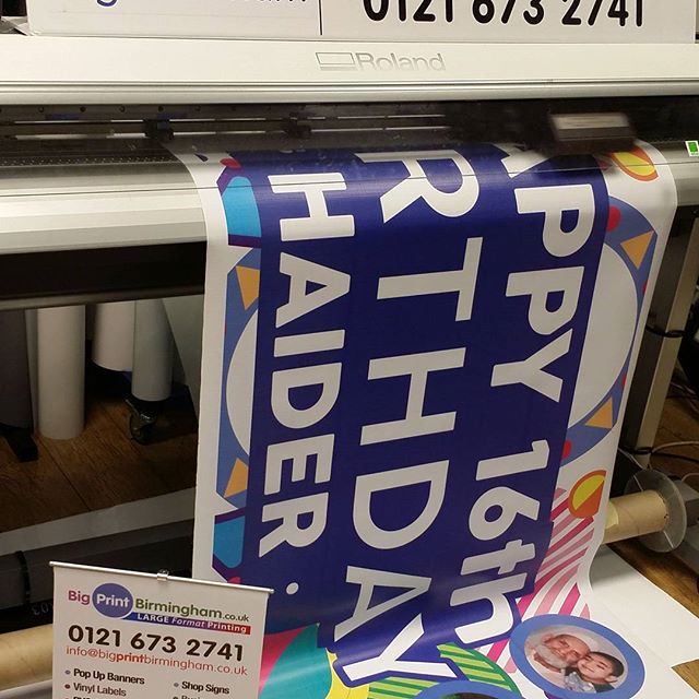 Contact me if you need a birthday banner. Please like and share #bigprintbirmingham #printingbirmingham #bigprintbham #birthday #birthdaybanner
