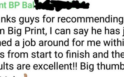 A really nice compliment to wake up to. Il be searching through the phone and adding more testimonials. #bigprintbirmingham #printingbirmingham #bigprintbham #shopwindows #shopsigns