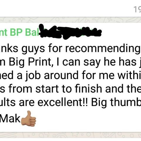 A really nice compliment to wake up to. Il be searching through the phone and adding more testimonials. #bigprintbirmingham #printingbirmingham #bigprintbham #shopwindows #shopsigns