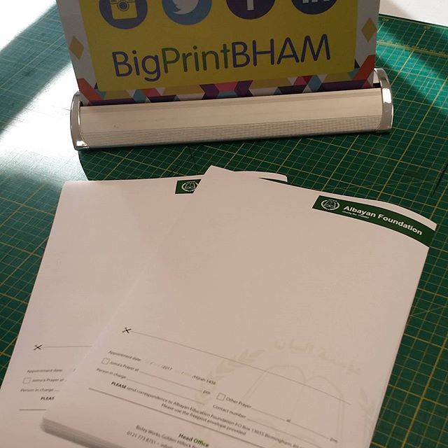Letterheads printed within Afew hours of client placing an order. #bigprintbirmingham #printingbirmingham #bigprintbham #letterheads #stationary #businessstationary #letterheadprinting