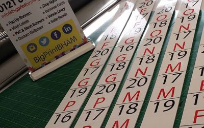 Aisle numbers printed and cut down to size for a local parts supplier. #bigprintbirmingham #printingbirmingham #bigprintbham #carparts #signs #aisle