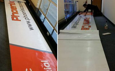 37 foot long tray signboard. Our biggest to date. Give me a call if you need a shop sign. #bigprintbirmingham #printingbirmingham #bigprintbham #signmaker #signs #shopsigns #carpetshop