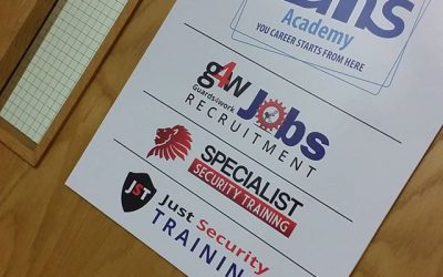 Signboard applied to a customer's door. Designed and printed by us. #bigprintbirmingham #printingbirmingham #bigprintbham #doorsign #shopsigns