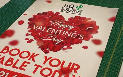 A Board posters to promote valentines offers. #bigprintbirmingham #printingbirmingham #bigprintbham #valentines #valentinesposters #valentinesoffer