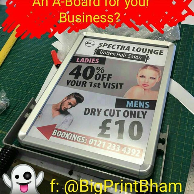 An A-Board for your Business. We can make it happenPlease like, share and follow #bigprintbirmingham #printingbirmingham #bigprintbham #aboard