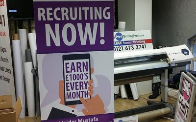 A Roller Banner for crazy calls 4 u. #bigprintbirmingham #printingbirmingham #bigprintbham #rollerbanner