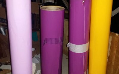 Purchased more vinyls for an upcoming job.