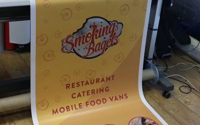 Printing a Roller Banner. 850mm x 2100mm #bigprintbirmingham #printingbirmingham #bigprintbham #signmaker #signs #printshop #rollerbanner