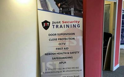 Roller banner designed and printed by us. #bigprintbirmingham #printingbirmingham #bigprintbham #signmaker #signs #printshop #rollerbanner