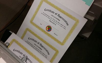 Certificates being printed. #bigprintbirmingham #printingbirmingham #bigprintbham #signmaker #signs #printshop #certificate #certificates #award #awards
